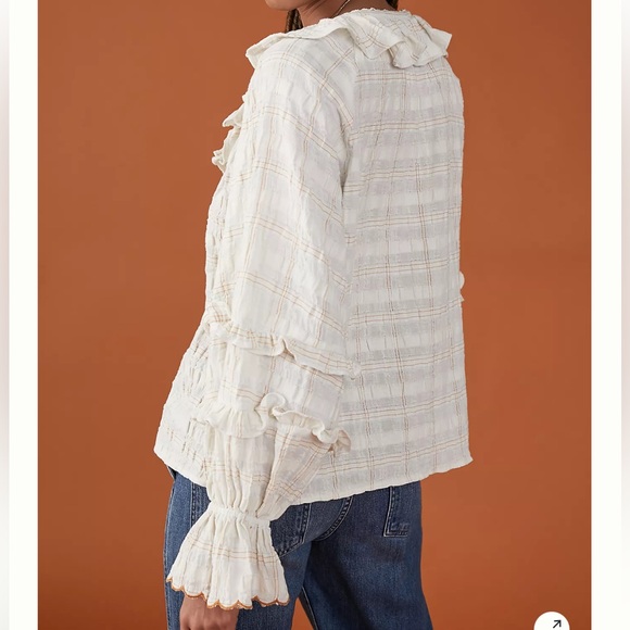 Anthropologie Colette Ruffled Blouse - Picture 4 of 9
